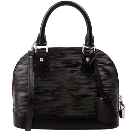 Louis Vuitton Alma BB Epi Black Handbag Epi Black