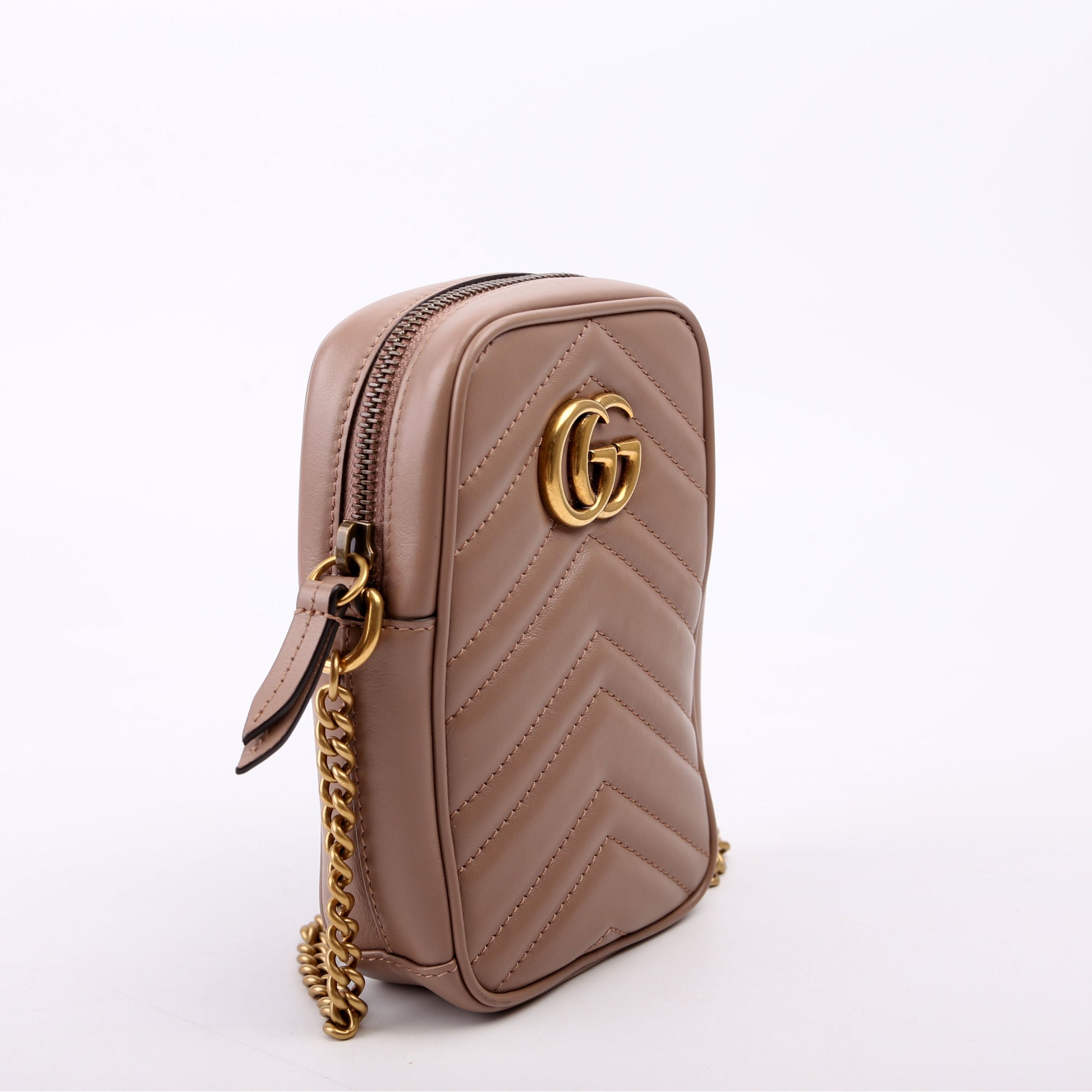 Gucci GG Marmont Nude Mini Travel Bag