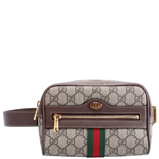 Gucci Ophidia Brown Beige Mini Belt