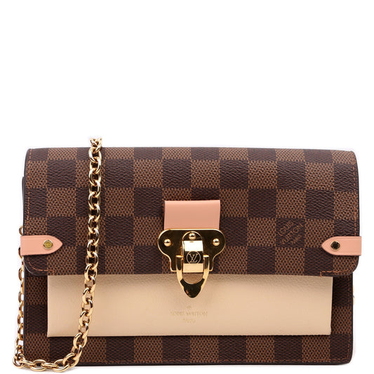 Louis Vuitton Vavin Ebene Cream Damier Wallet Case