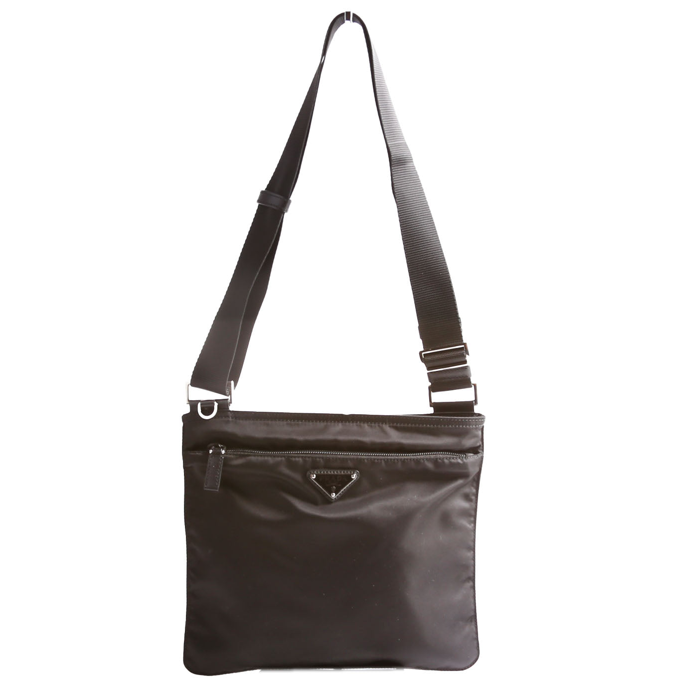 Prada Re Saffiano Shoulder Bag Nylon Black