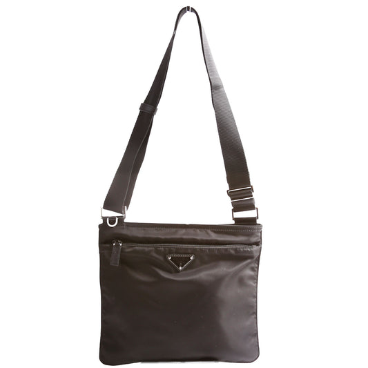 Prada Re Saffiano Shoulder Bag Nylon Black