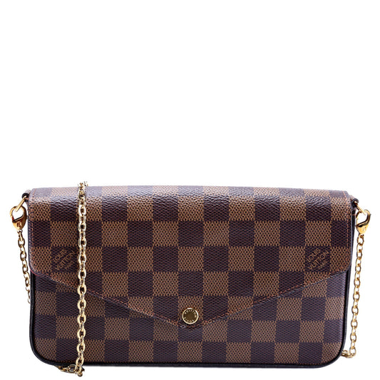 Louis Vuitton Pochette Felicie Ebene Clutch Bag Ebene 4