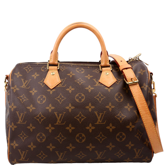 Louis Vuitton Speedy 30 Bandouliere Monogram Handbag Monogram 40