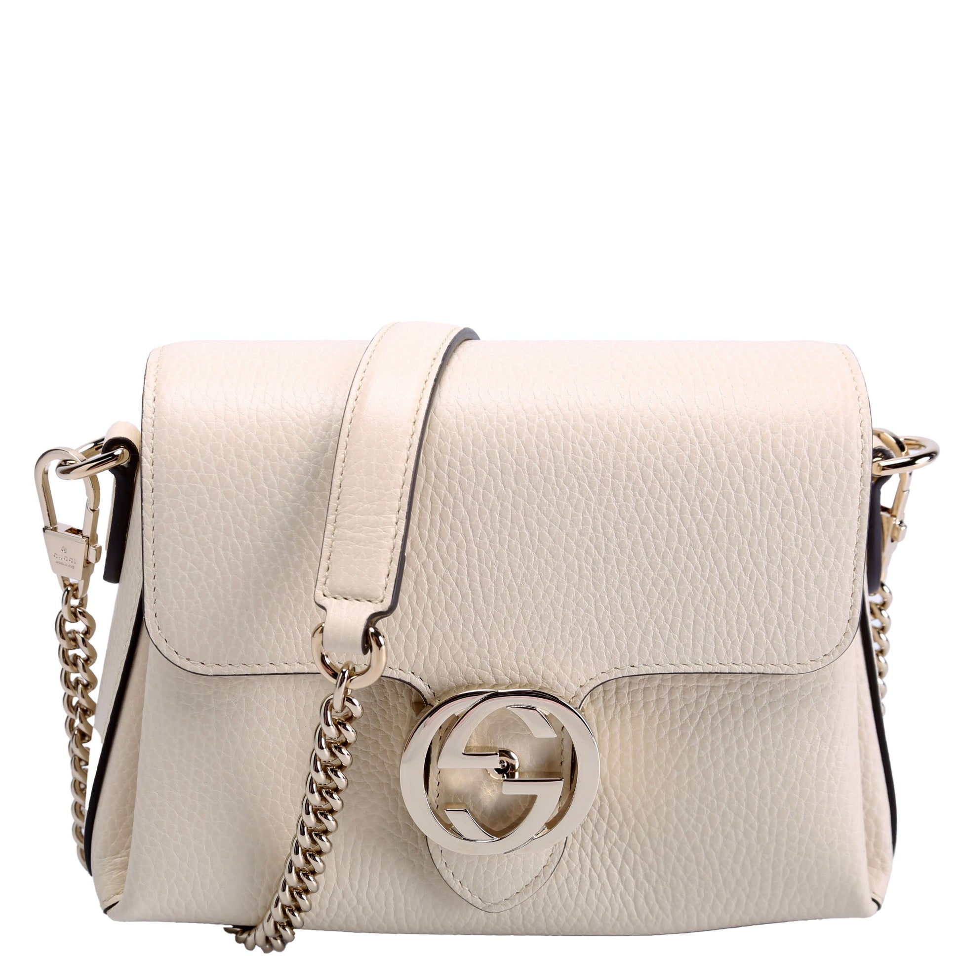 Gucci Interlock Cream Small Crossbody Bag