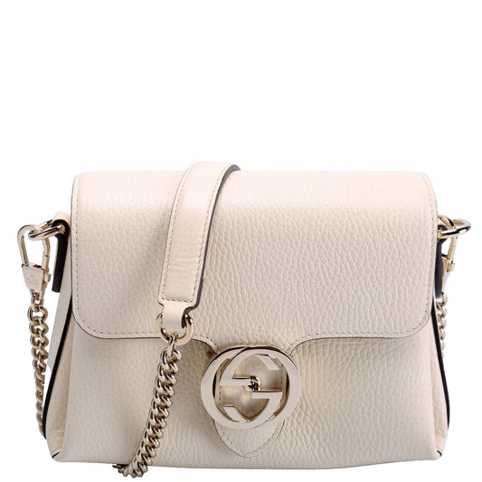 Gucci Interlock Cream Small Crossbody Bag