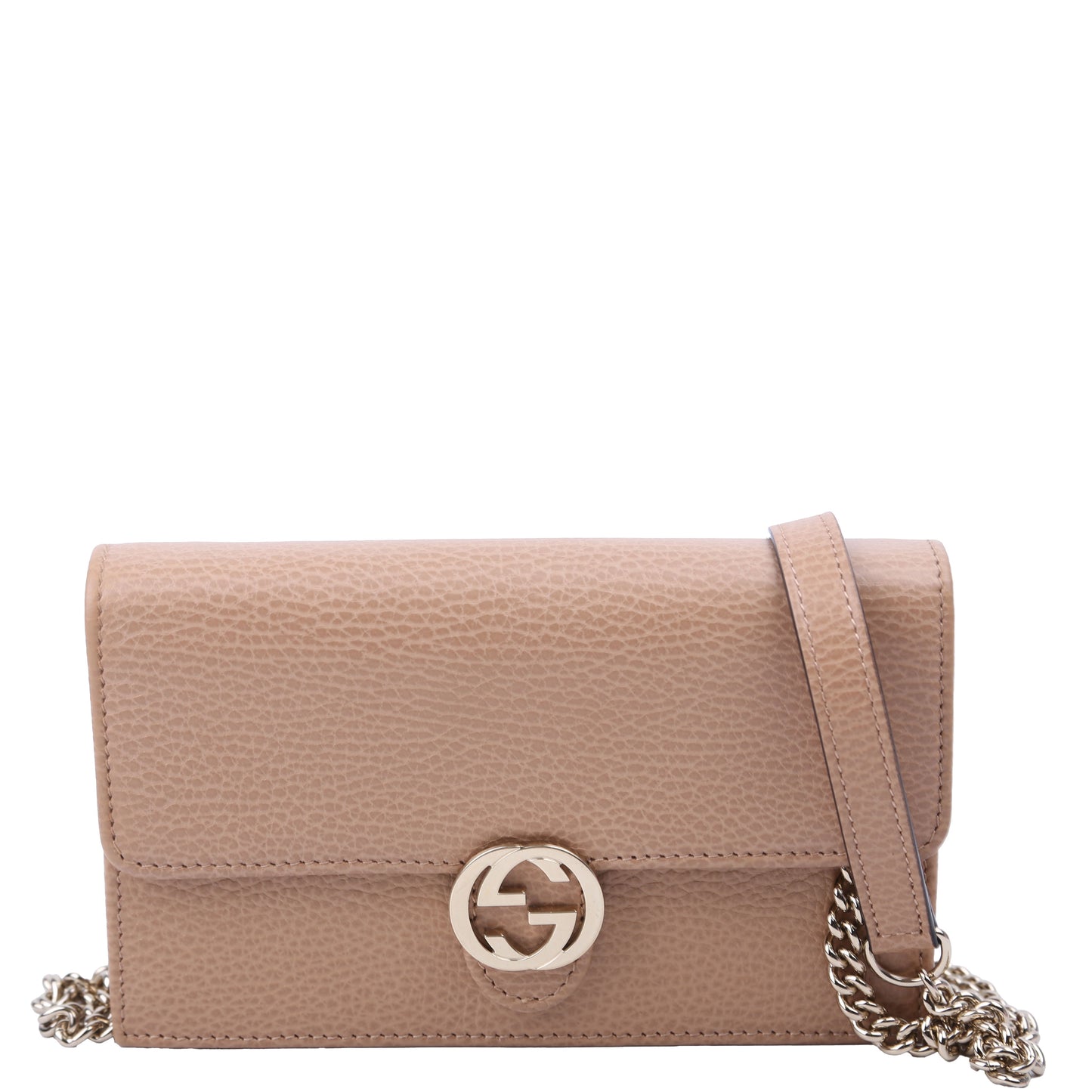 Gucci Interlocking GG WOC Calfskin Tan Travel Bag