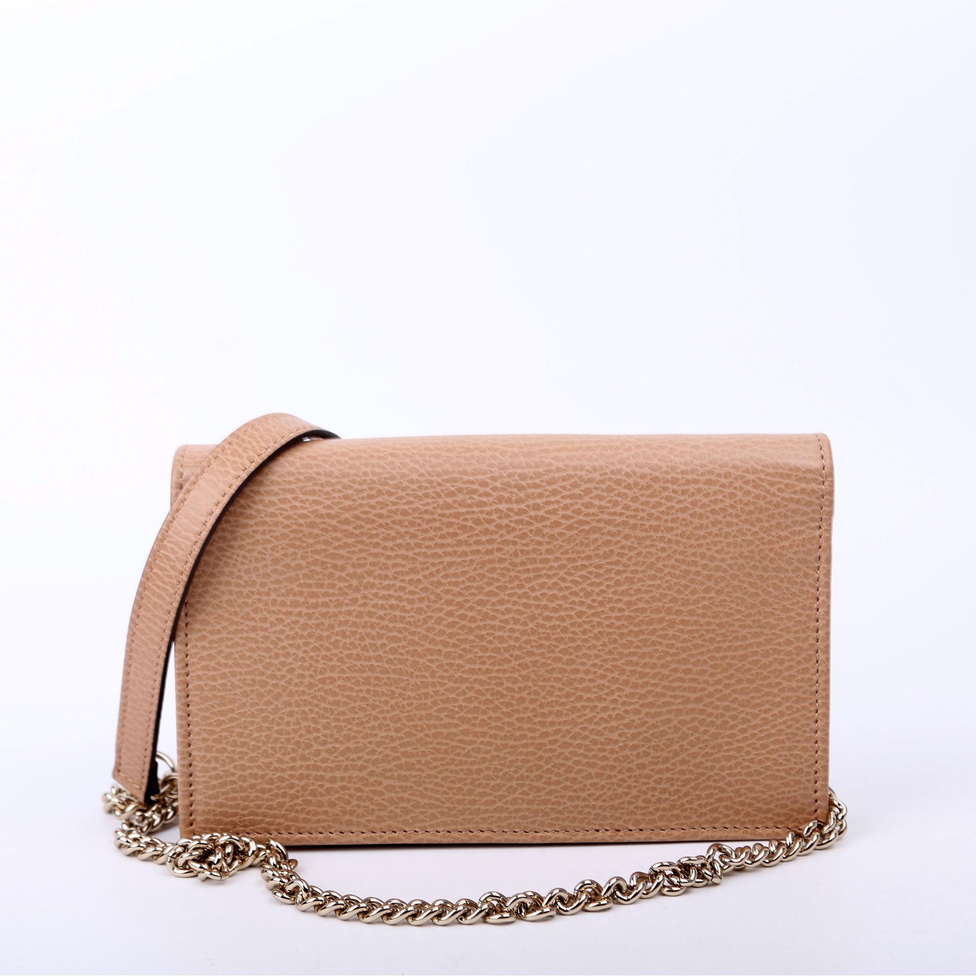 Gucci Interlocking GG WOC Calfskin Tan Travel Bag