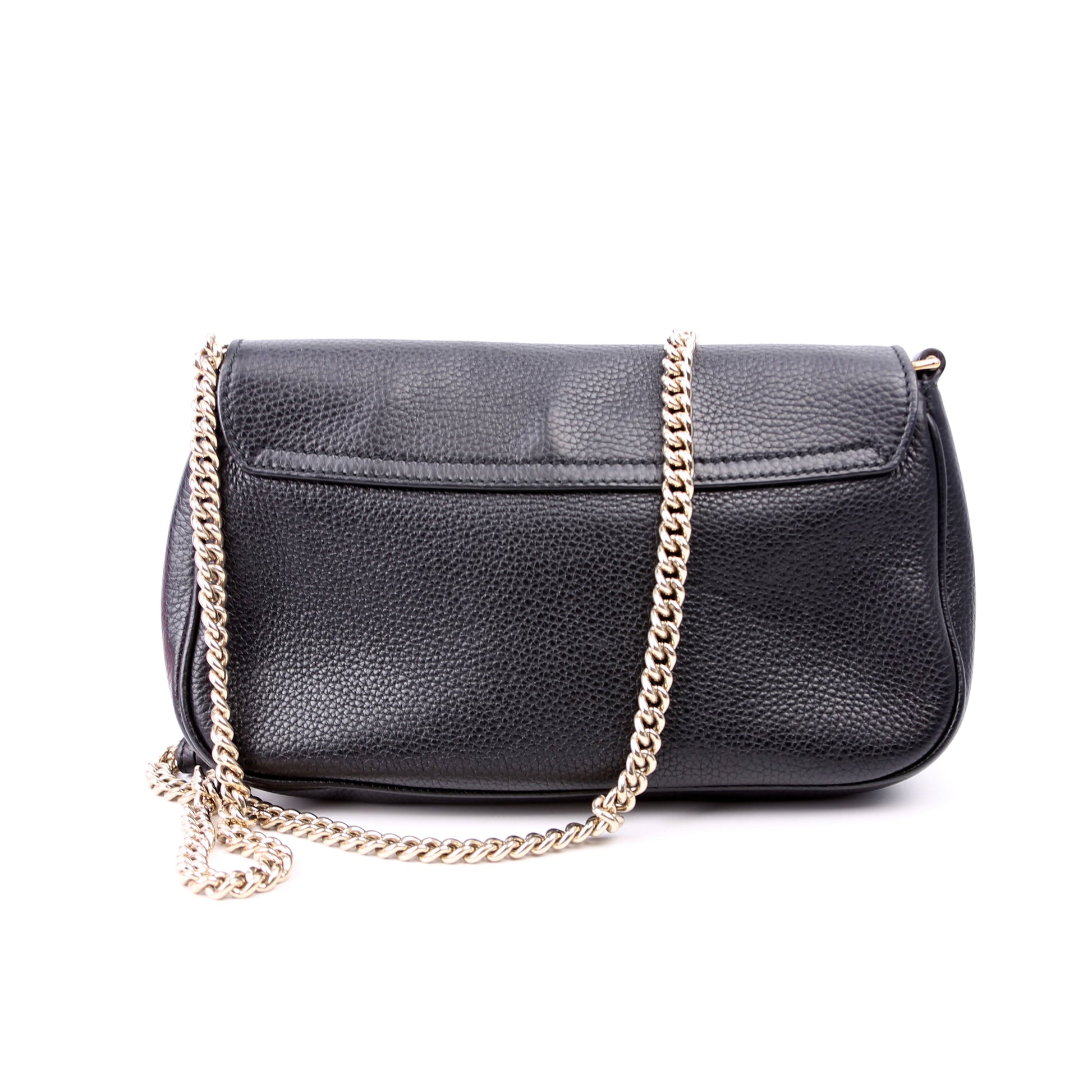 Gucci Soho Black Medium Chain Crossbody Bag Medium Black