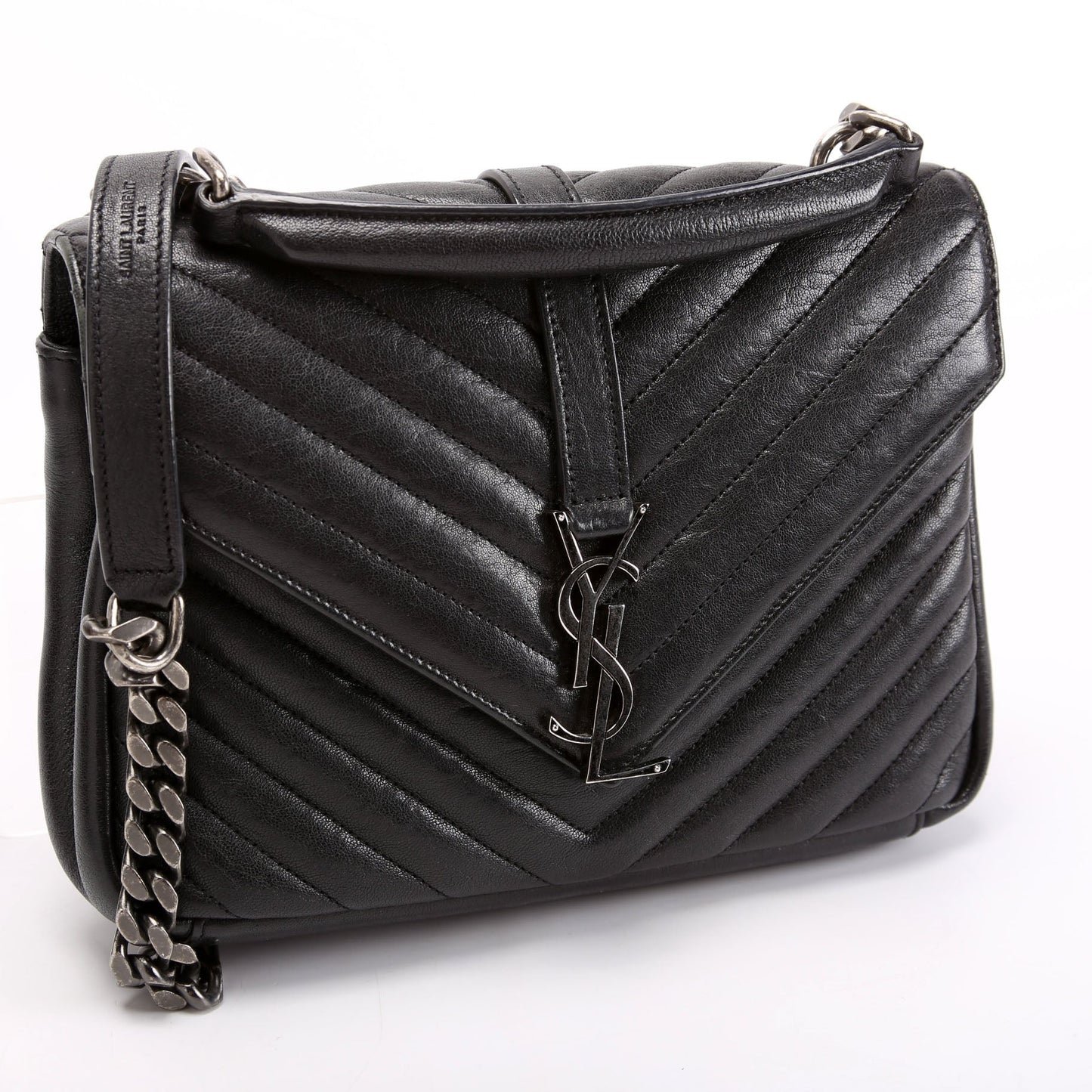 YSL Saint Laurent Saint Laurent College Bag Black Medium Travel Bag
