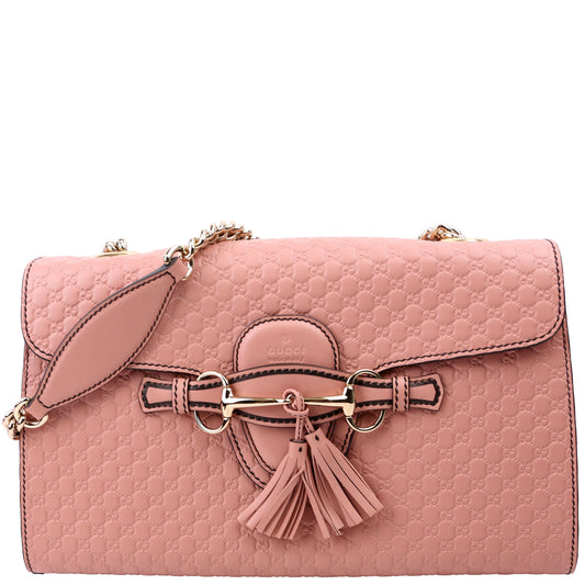 Gucci Emily Micro Pink Medium Chain Travel Bag