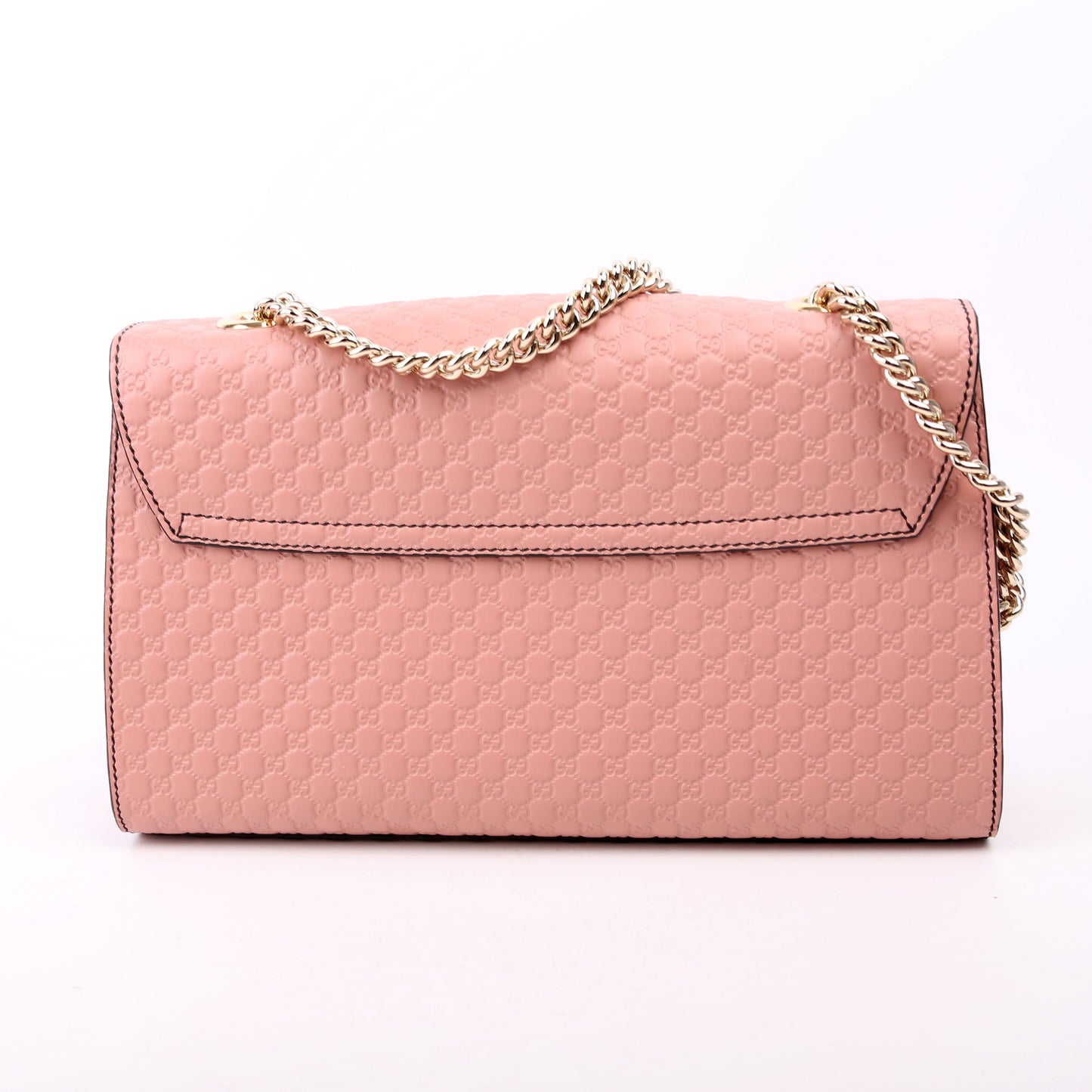 Gucci Emily Micro Pink Medium Chain Travel Bag