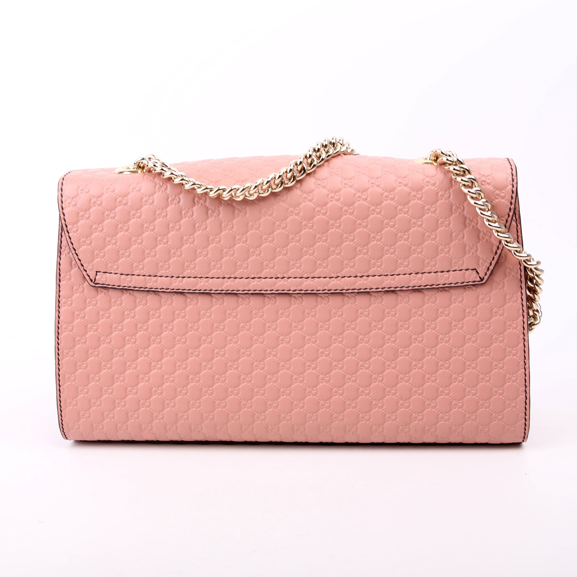 Gucci Emily Micro Pink Medium Chain Travel Bag