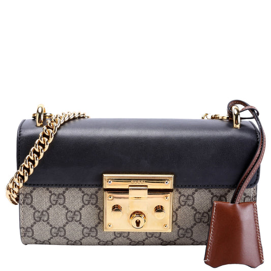 Gucci GG Supreme Padlock Mini Shoulder Bag
