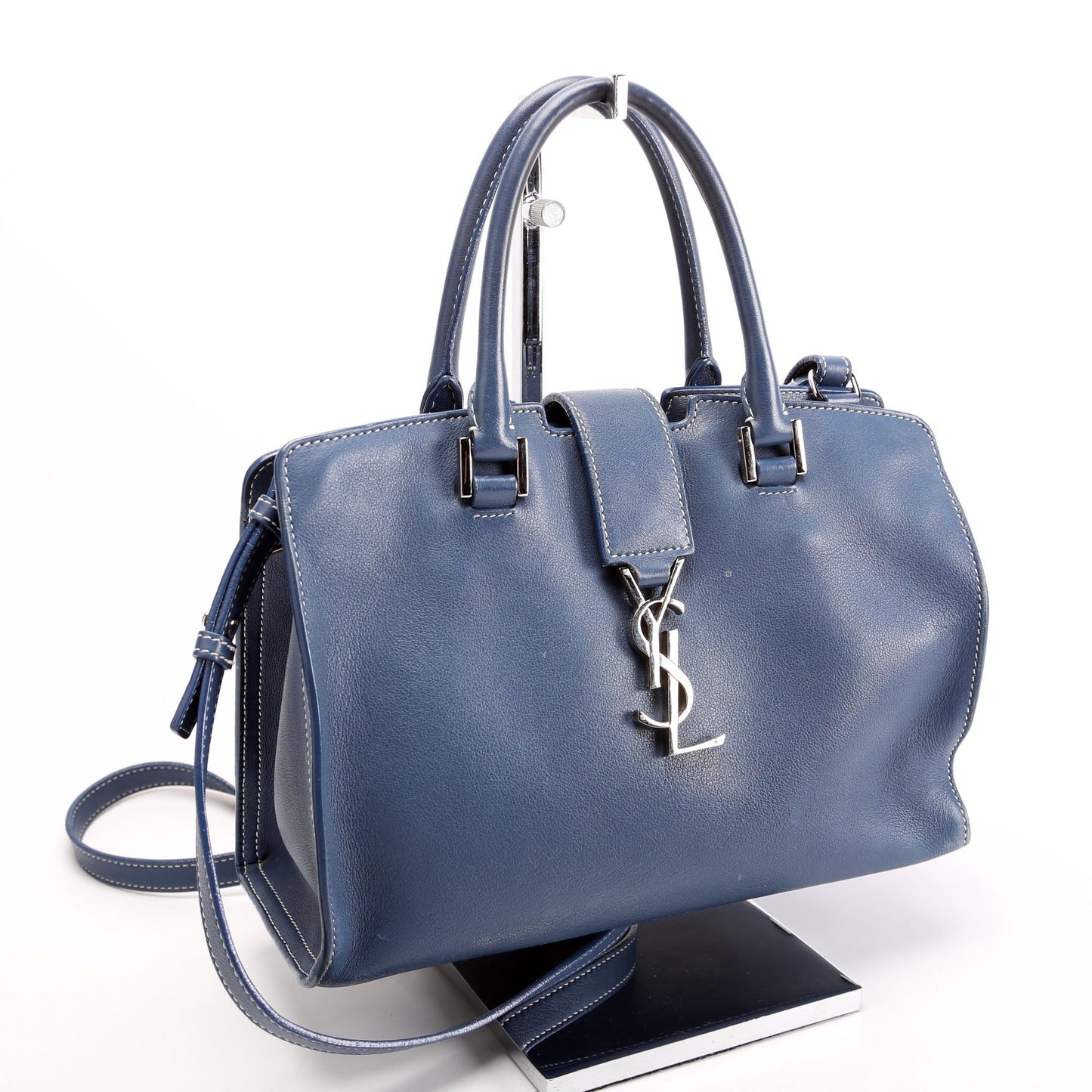 YSL Saint Laurent Saint Laurent Baby Cabas Bag Monogram Blue Travel Bag