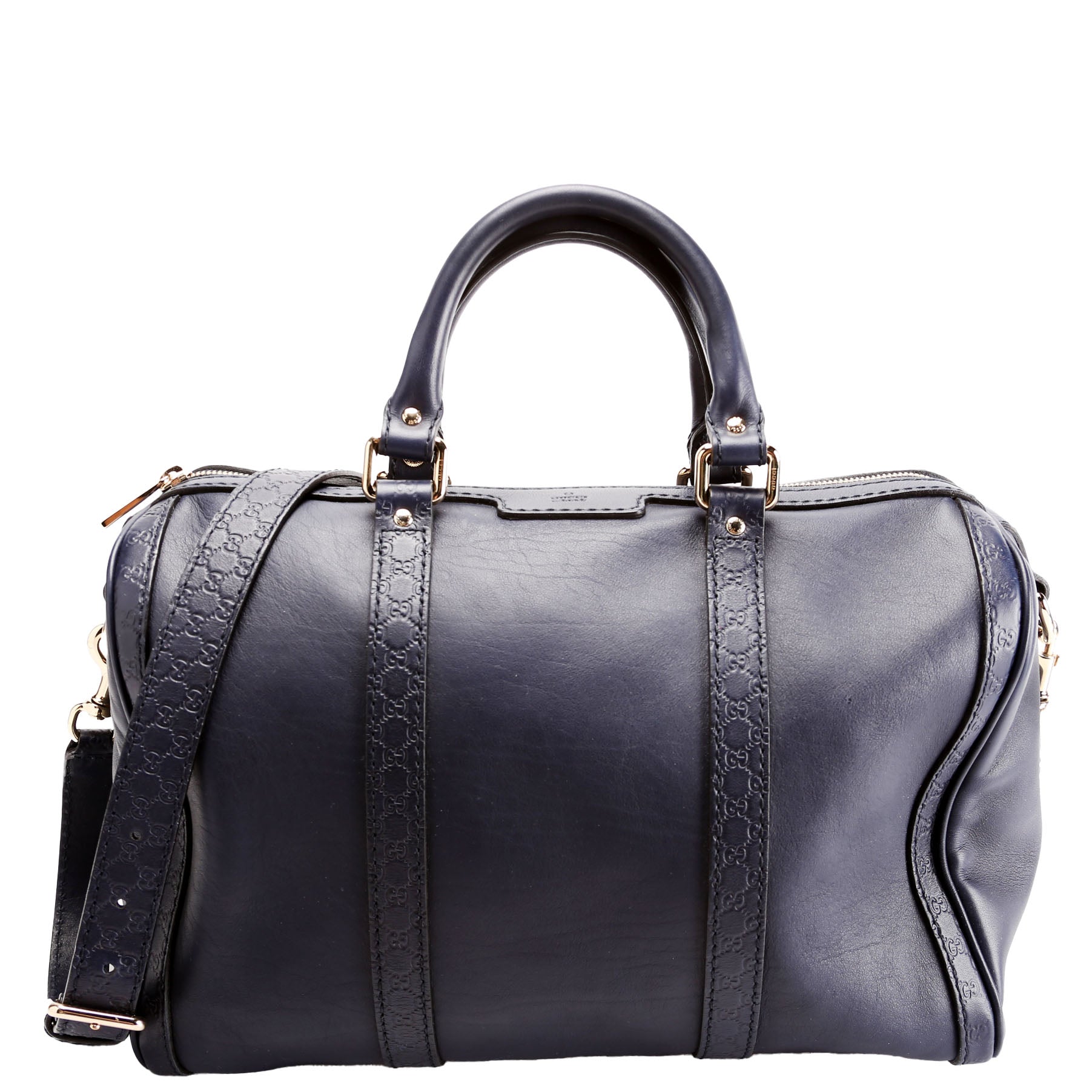 Gucci Boston Micro Navy Travel Bag