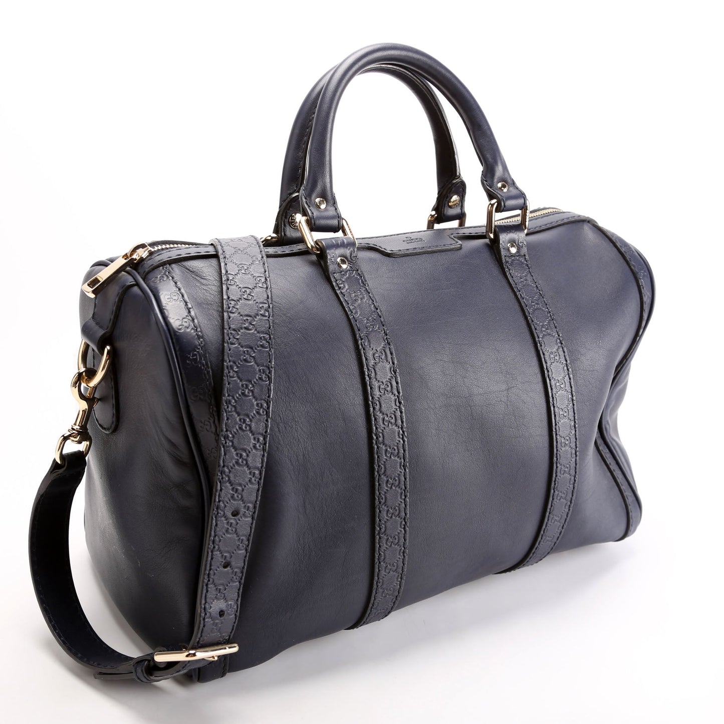 Gucci Boston Micro Navy Travel Bag