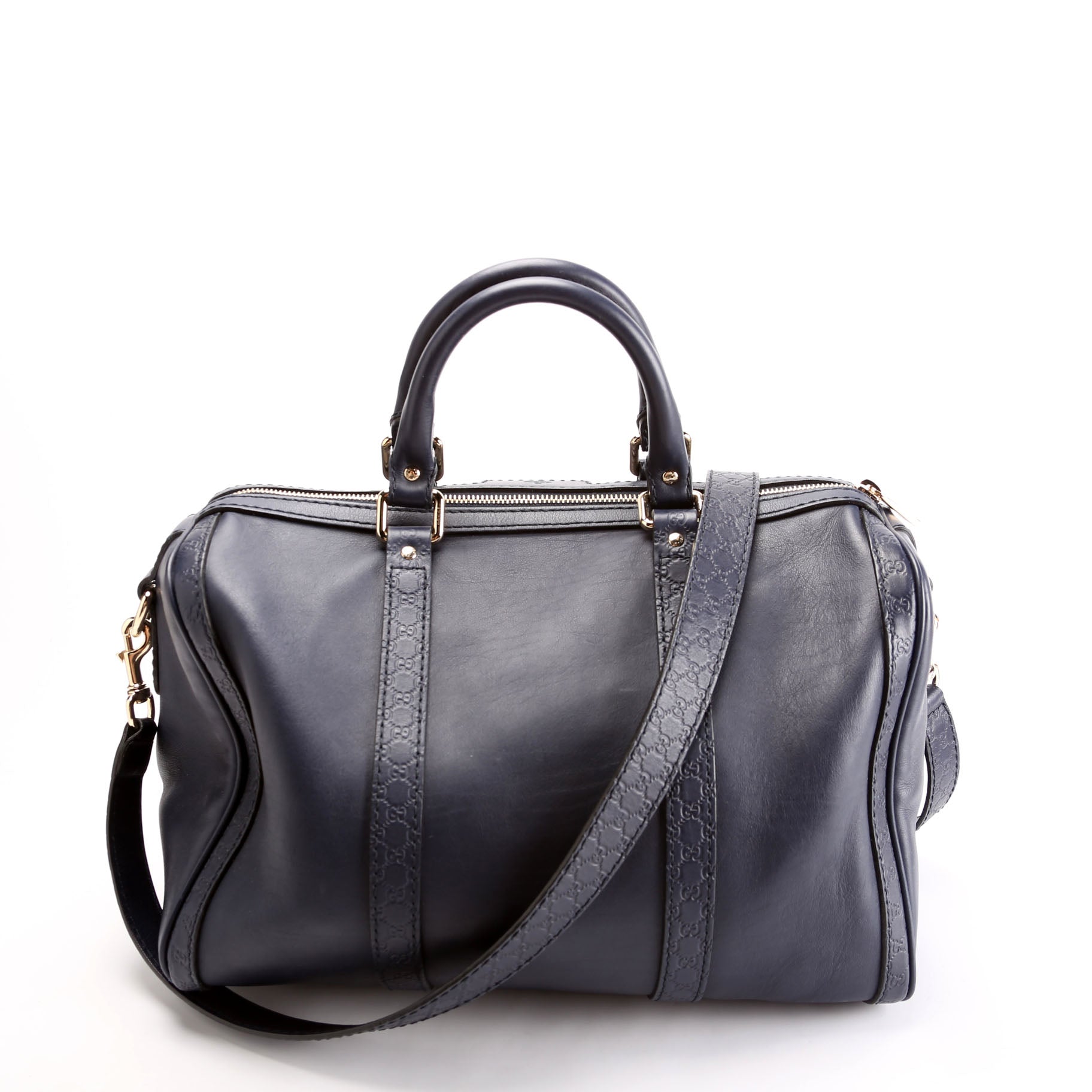 Gucci Boston Micro Navy Travel Bag