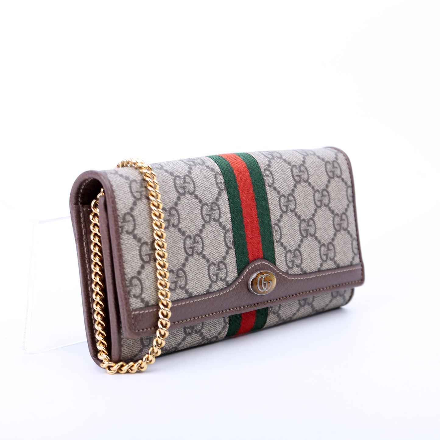 Gucci Ophidia GG Supreme Chain Wallet Case Wallet 5