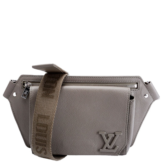 Louis Vuitton Takeoff Sling Arerogram Grey Leather Crossbody Bag