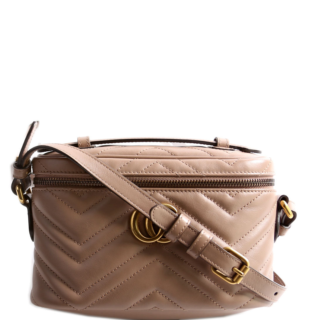 Gucci GG Marmont Taupe Mini Travel Bag