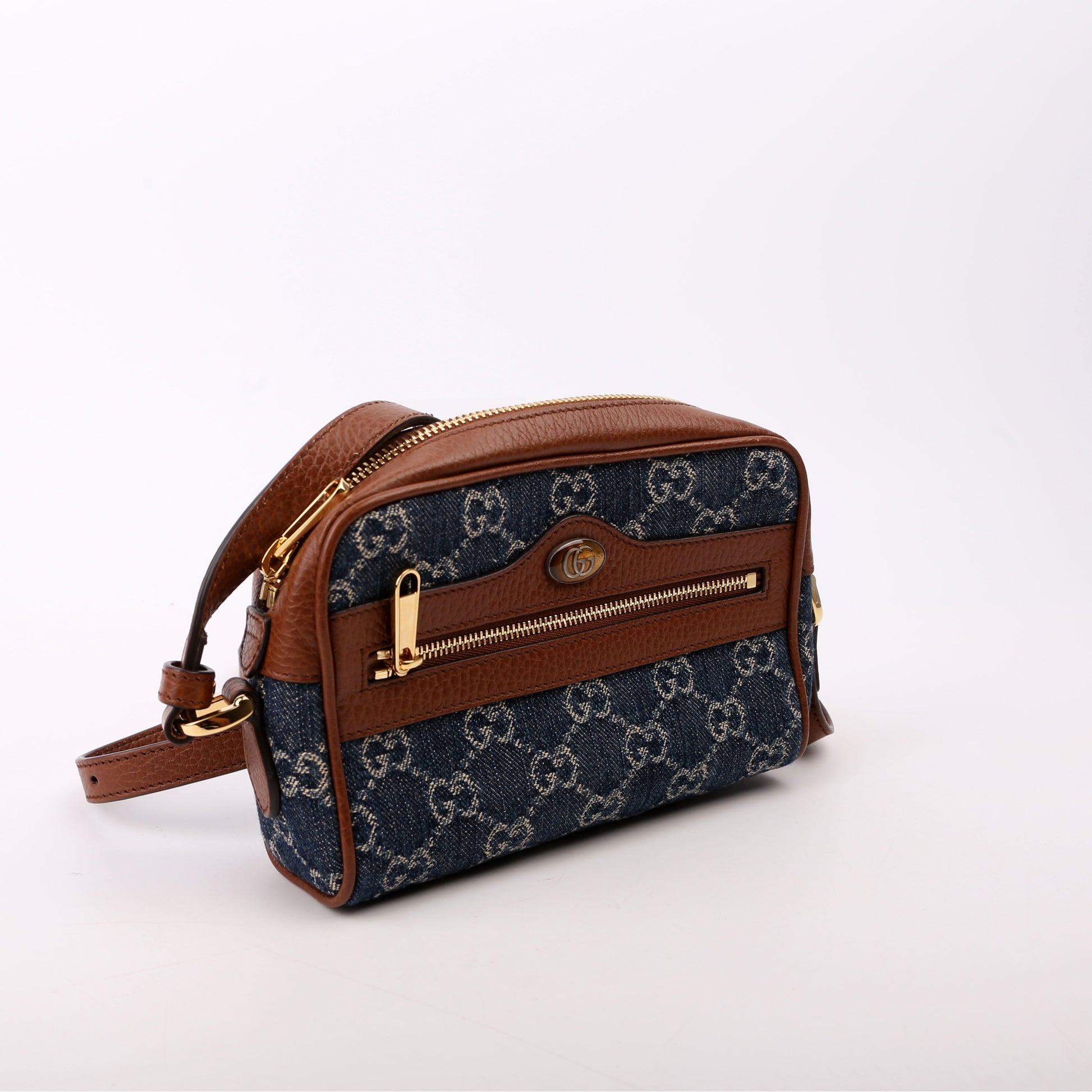 Gucci GG Ophidia Denim Mini Travel Bag Ophidia 1