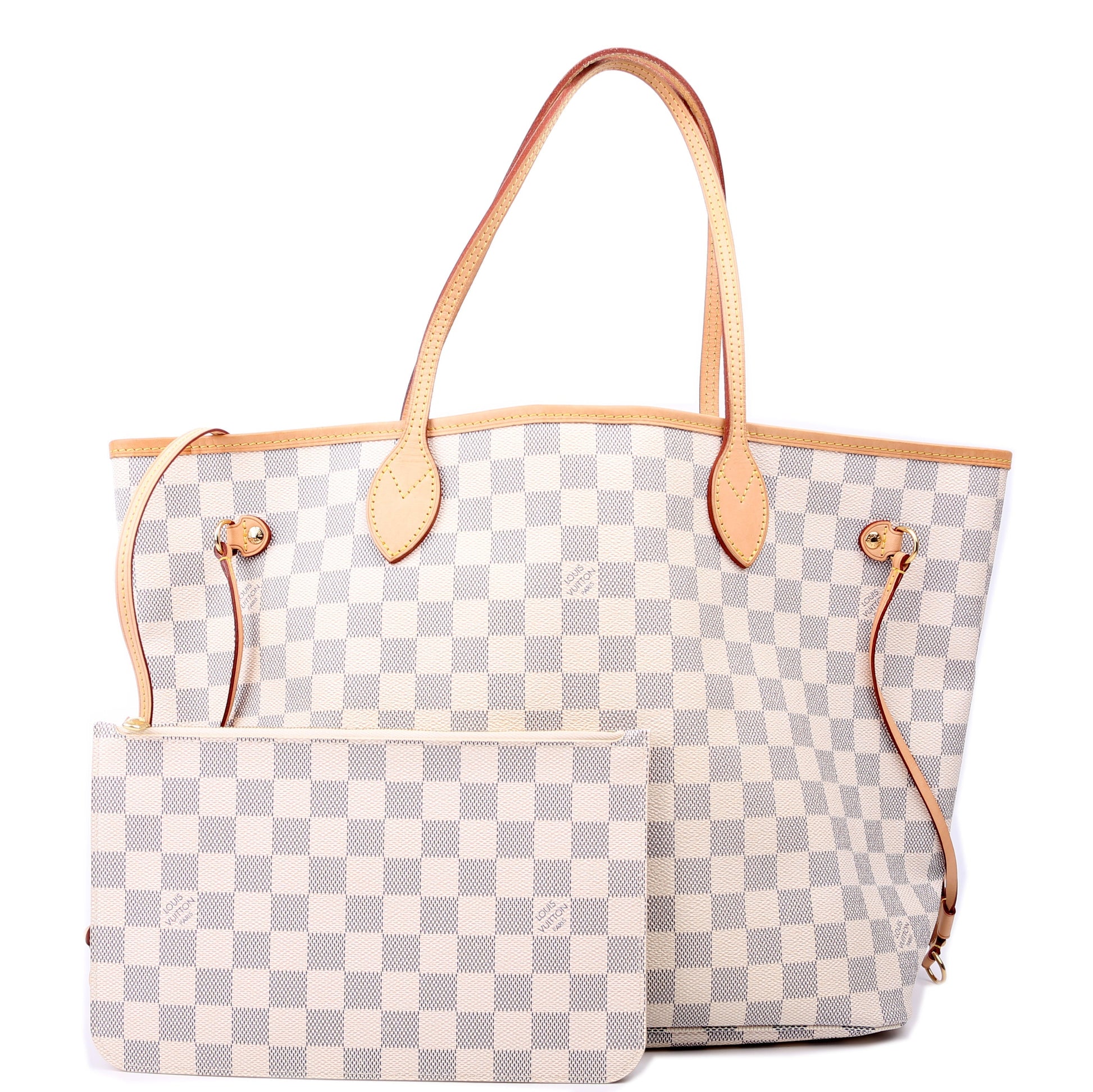 Louis Vuitton Neverfull MM Azur Damier Wallet Case Azur 10