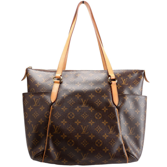 Louis Vuitton Tottally Monogram Brown Beige MM Handbag