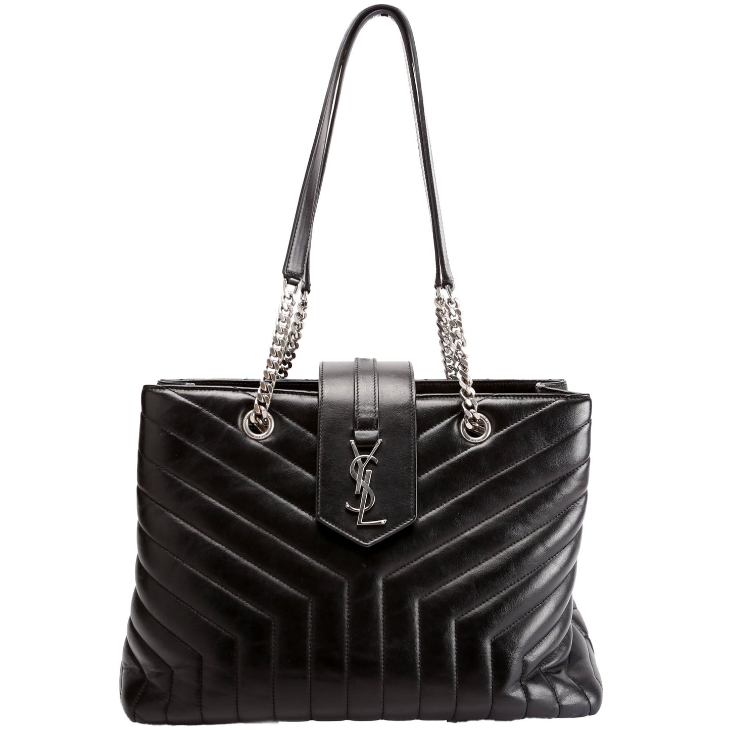 YSL Saint Laurent Saint Laurent Loulou Shopper Bag Black Large Tote Bag