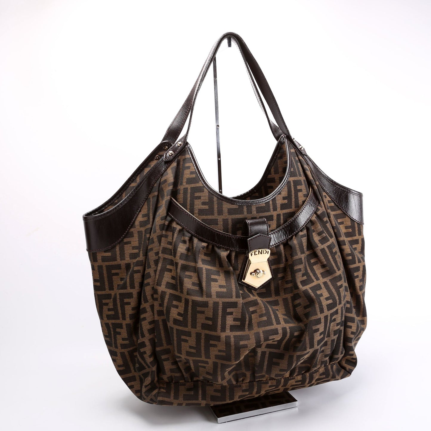 Fendi 8Br635 Ff Zucca Chef Tote Bag Large
