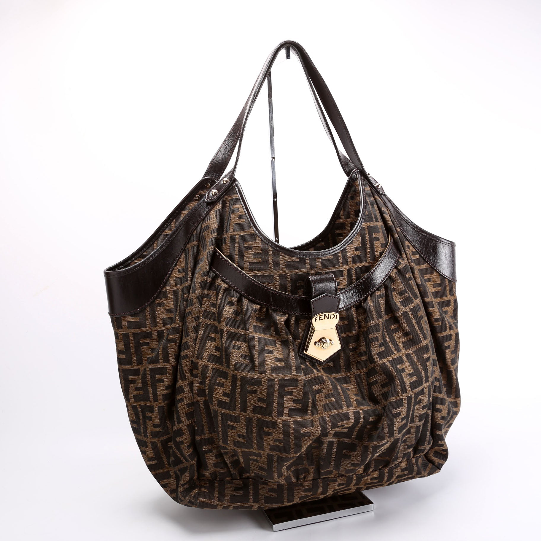 Fendi 8Br635 Ff Zucca Chef Tote Bag Large