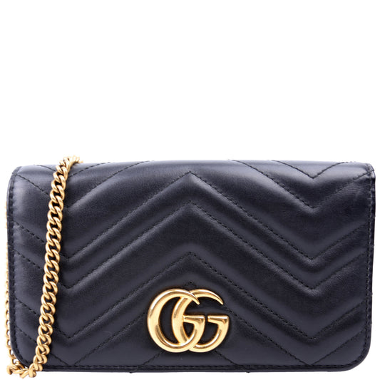 Gucci GG Marmont Black Mini Travel Bag Black 1