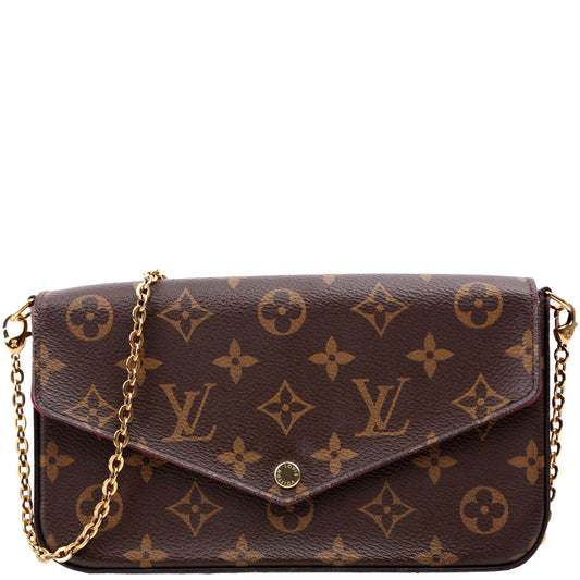 Louis Vuitton Pochette Felicie Berry Monogram Clutch Bag