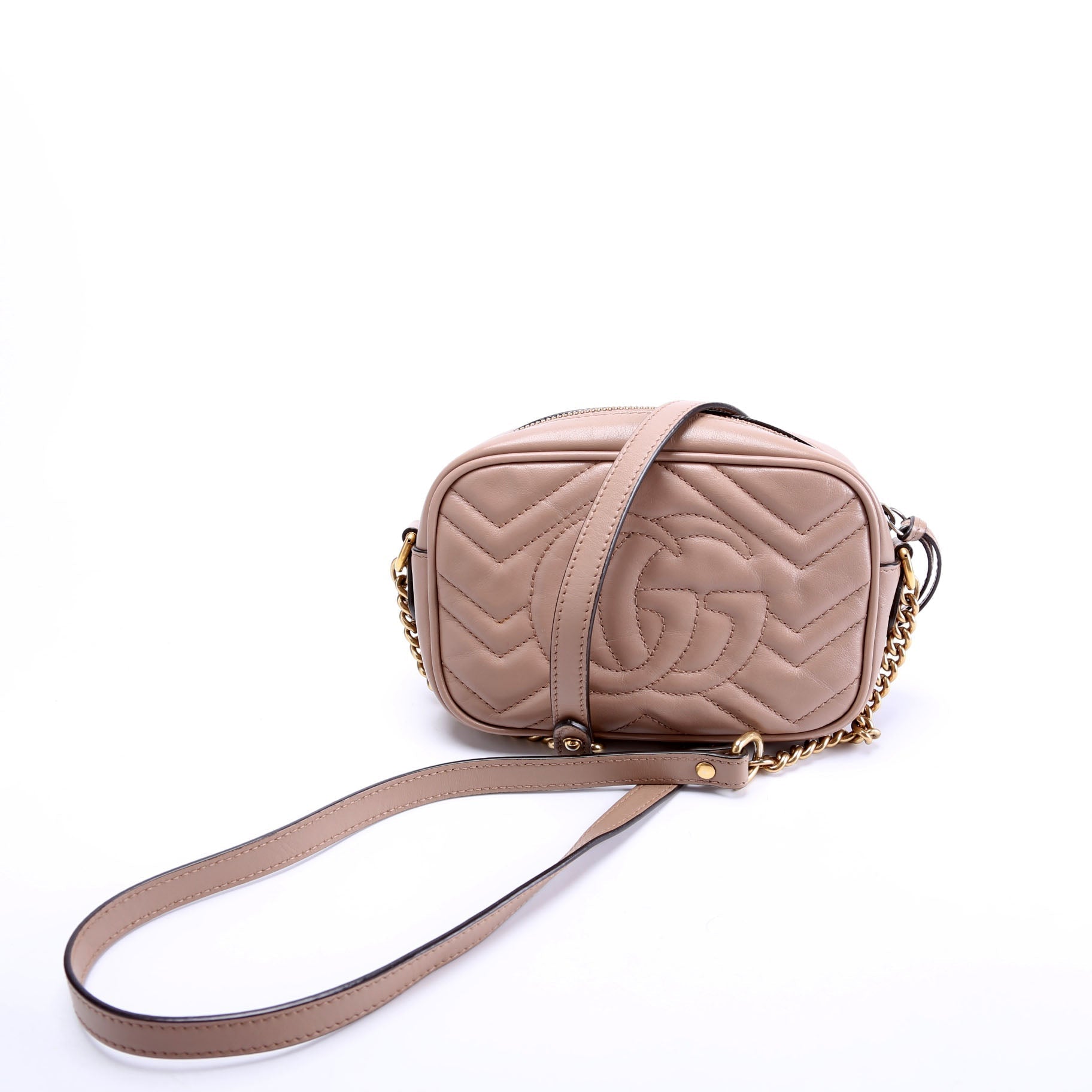Gucci Marmont Camera Bag Tan Mini Travel Bag