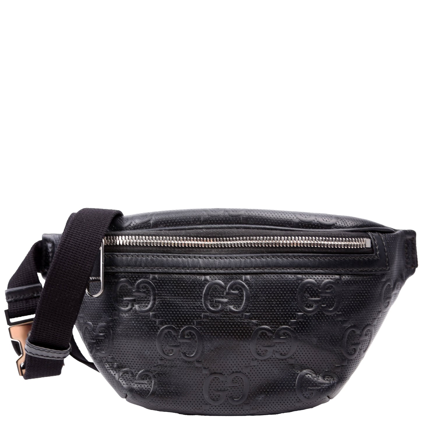 Gucci GG Embossed Black Belt Black 4