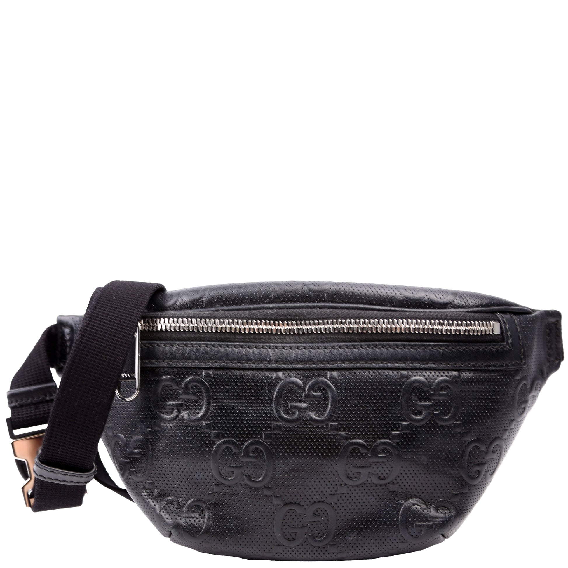 Gucci GG Embossed Black Belt Black 4