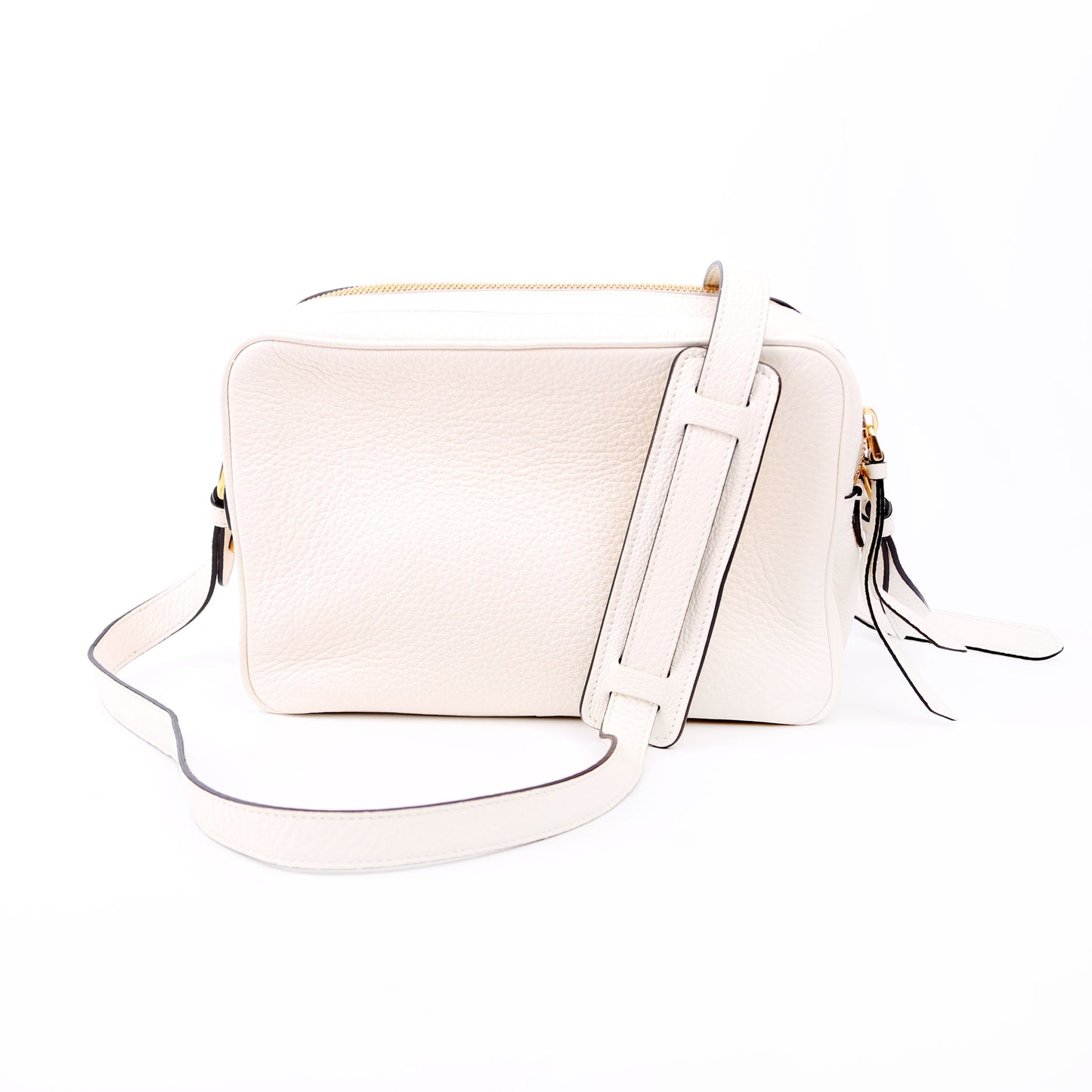 Prada Vitello Phenix Shoulder Bag White