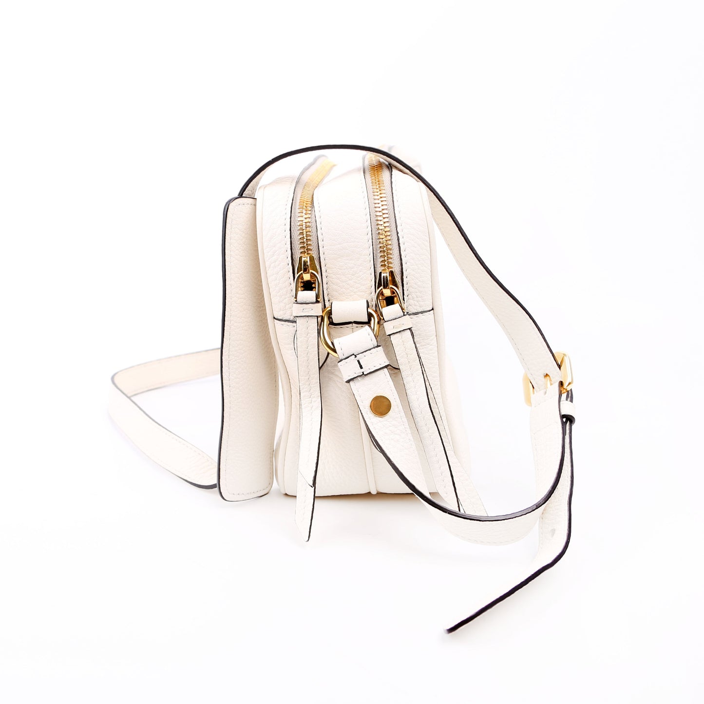 Prada Vitello Phenix Shoulder Bag White