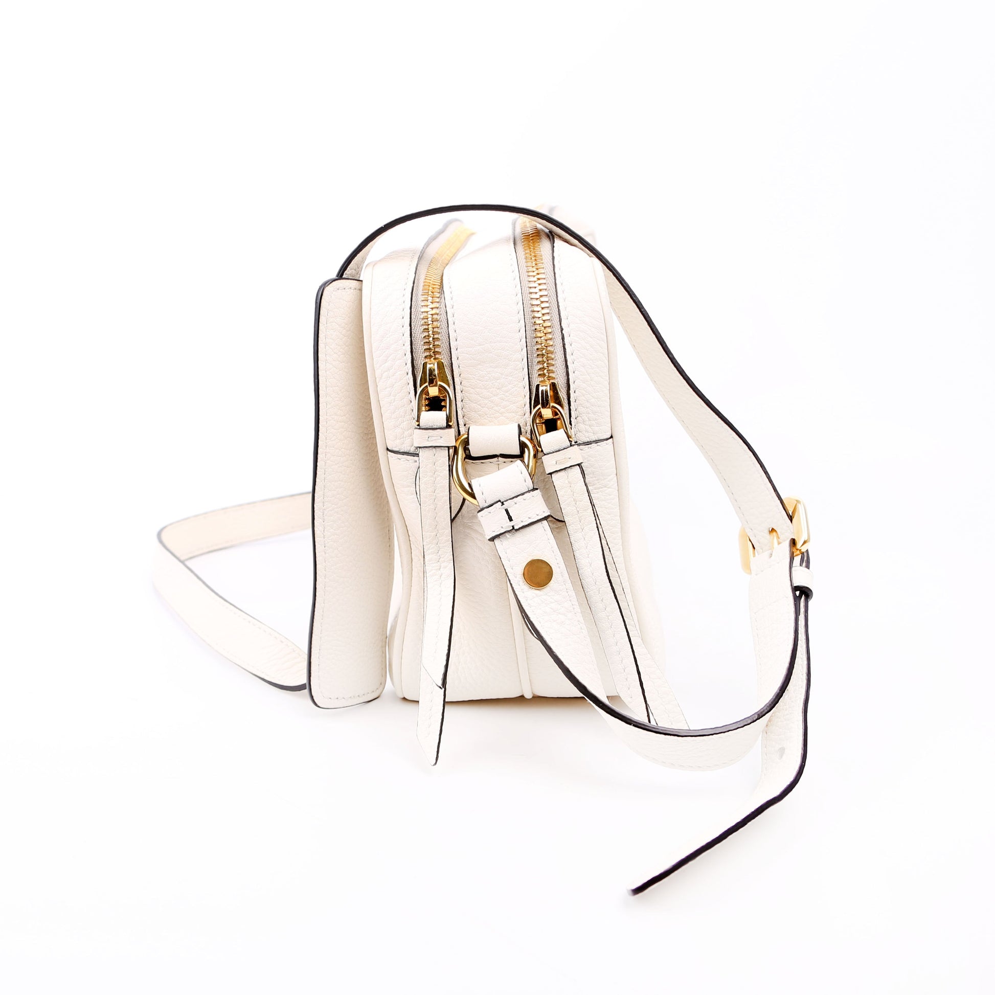 Prada Vitello Phenix Shoulder Bag White