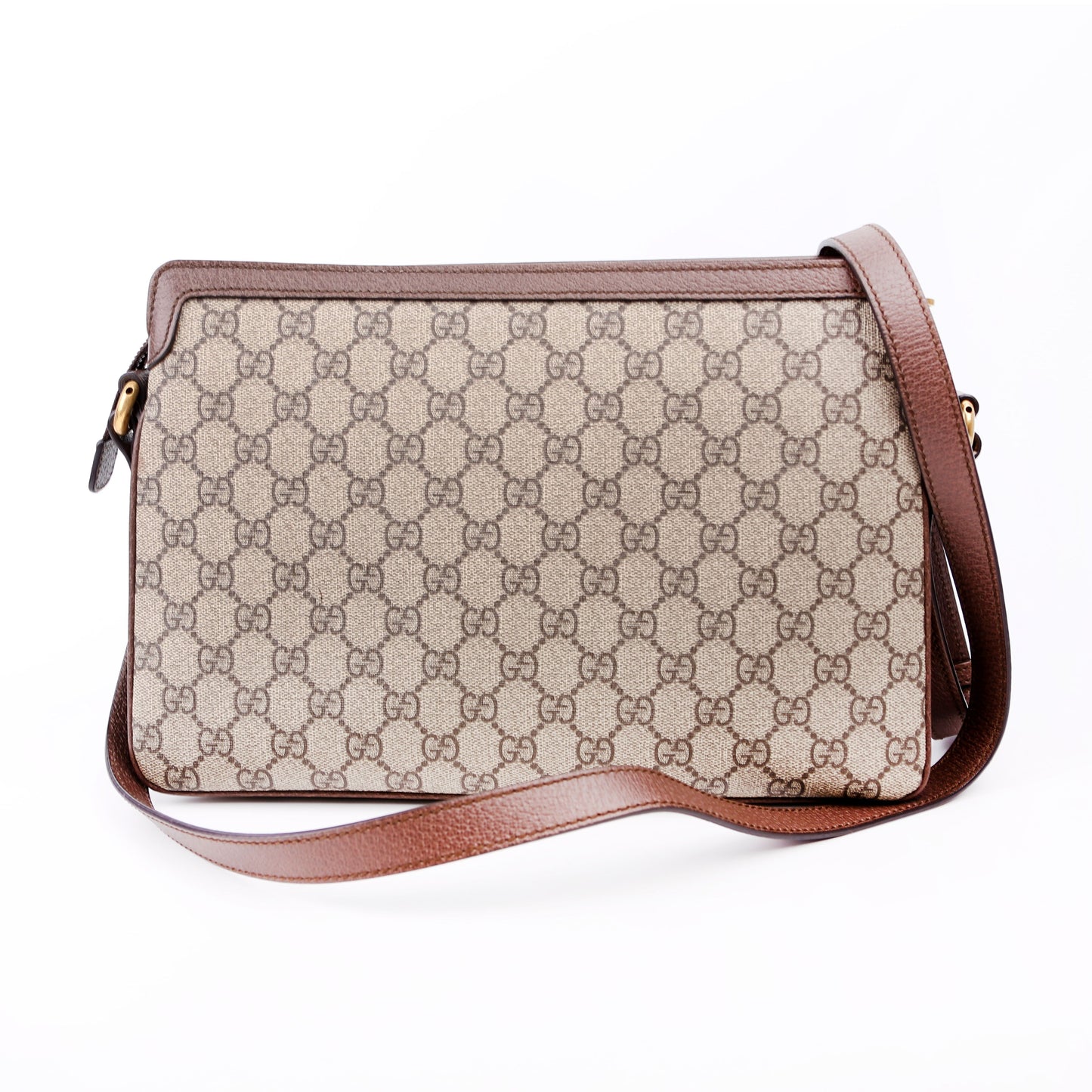 Gucci GG Supreme Ophidia Brown Medium Shoulder Bag