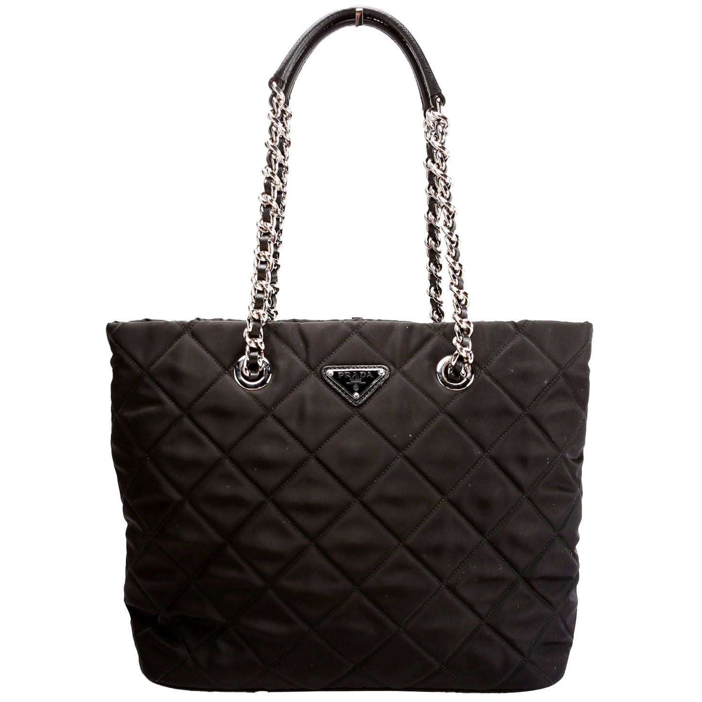 Prada Catena Chain Shoulder Bag Nylon Quilted