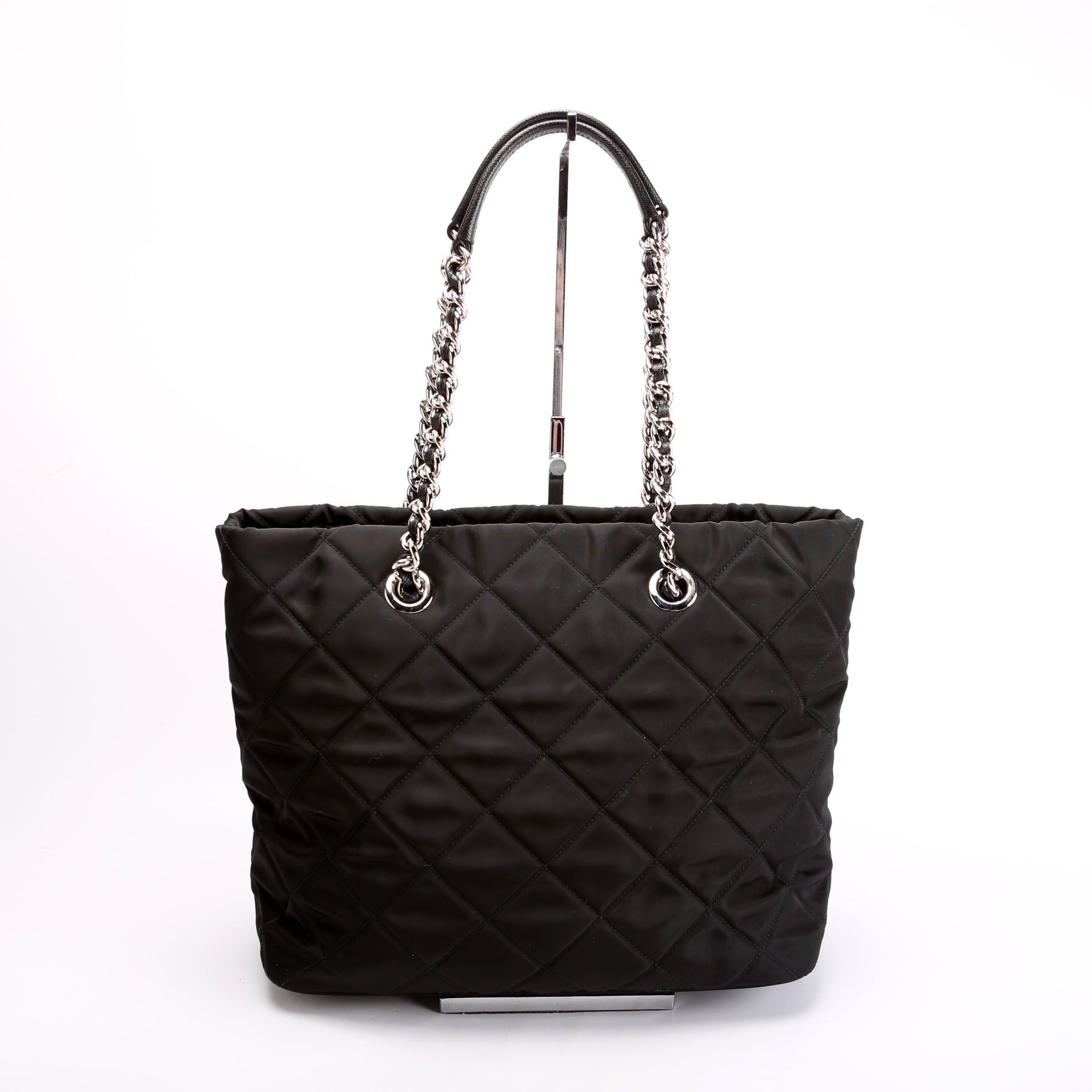 Prada Catena Chain Shoulder Bag Nylon Quilted
