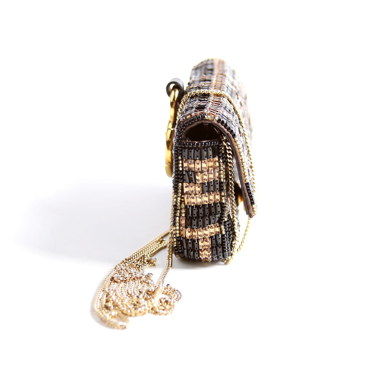 Fendi 7Ah844 Nanouette Beaded Bag Travel Bag