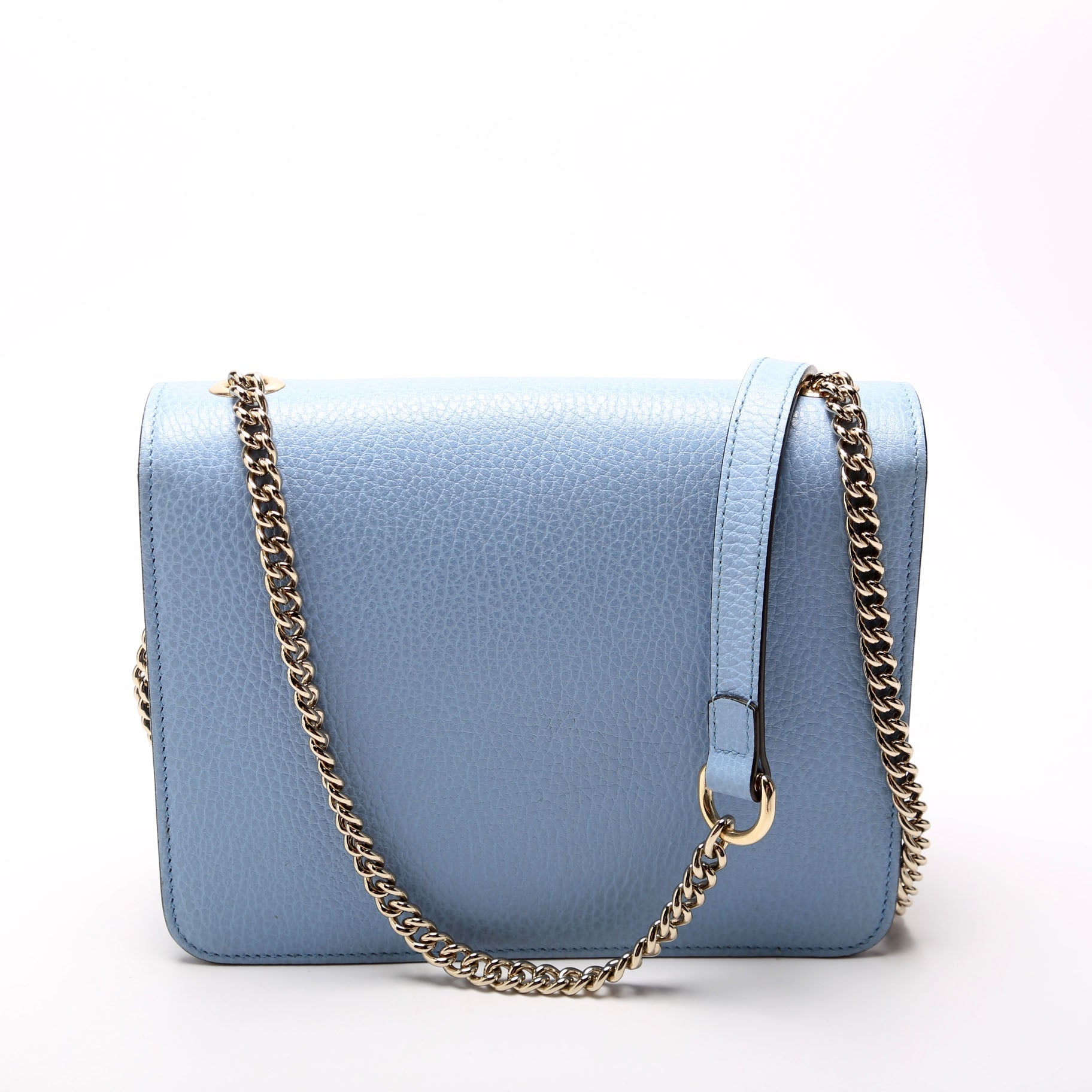 Gucci Interlocking Light Blue Small Crossbody Bag