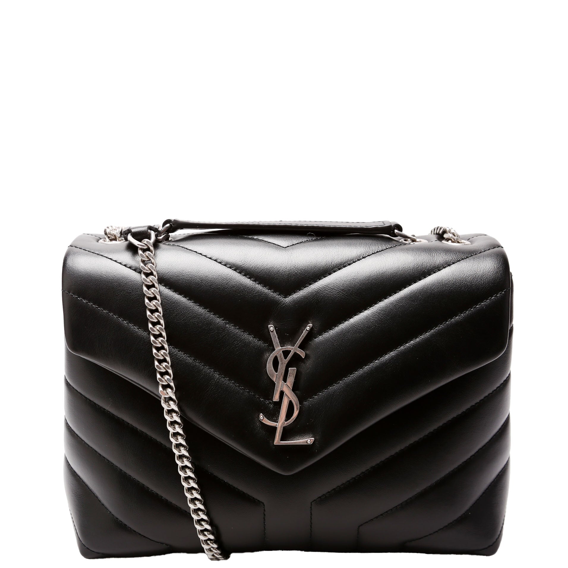 YSL Saint Laurent Loulou Satchel Bag Black Small Travel Bag
