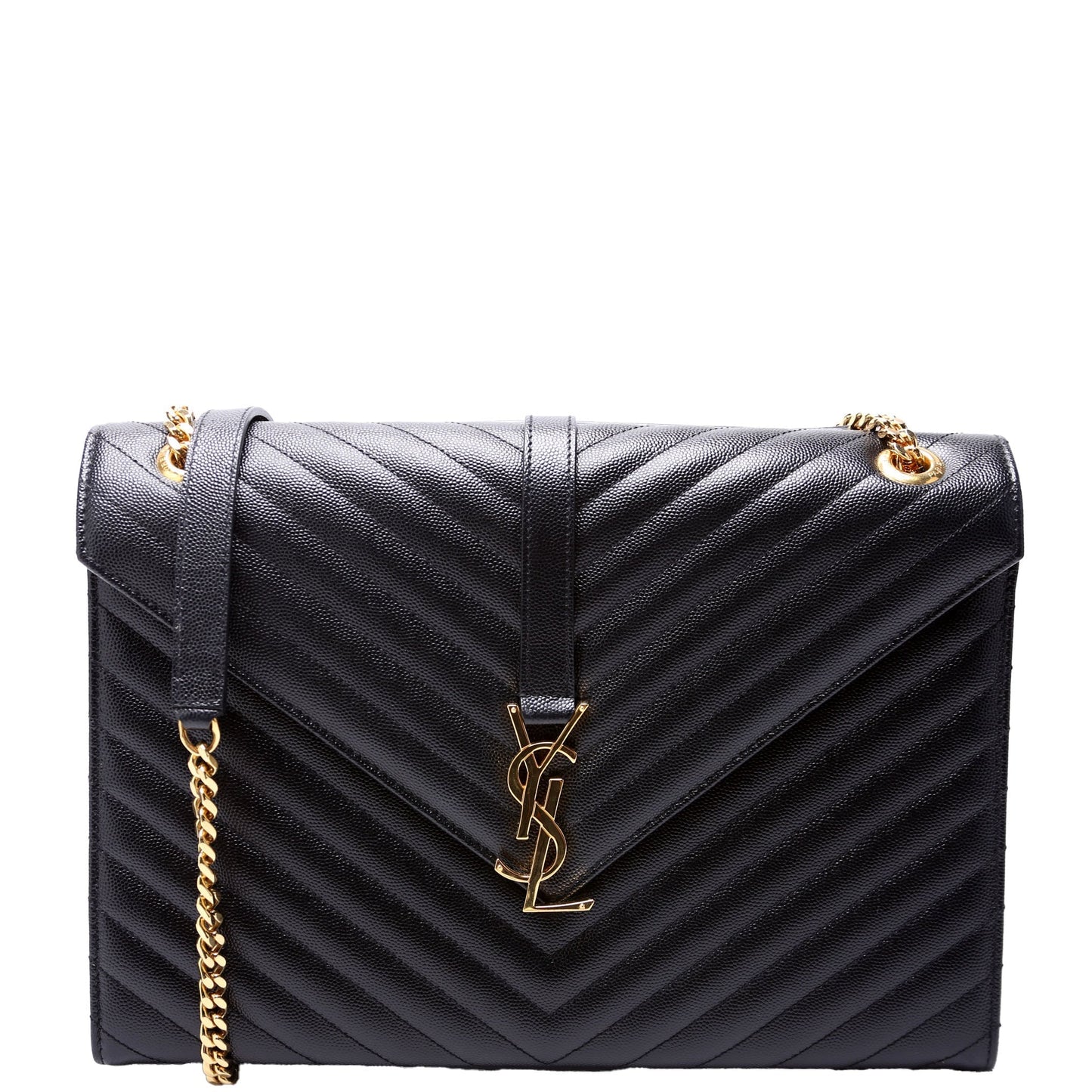 YSL Saint Laurent Saint Laurent Envelope Chevron Bag Large Travel Bag Large 1