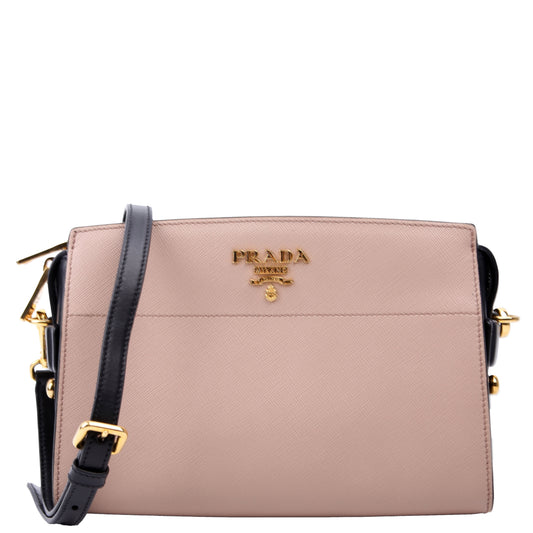 Prada Esplanade Crossbody Bag Black Tan