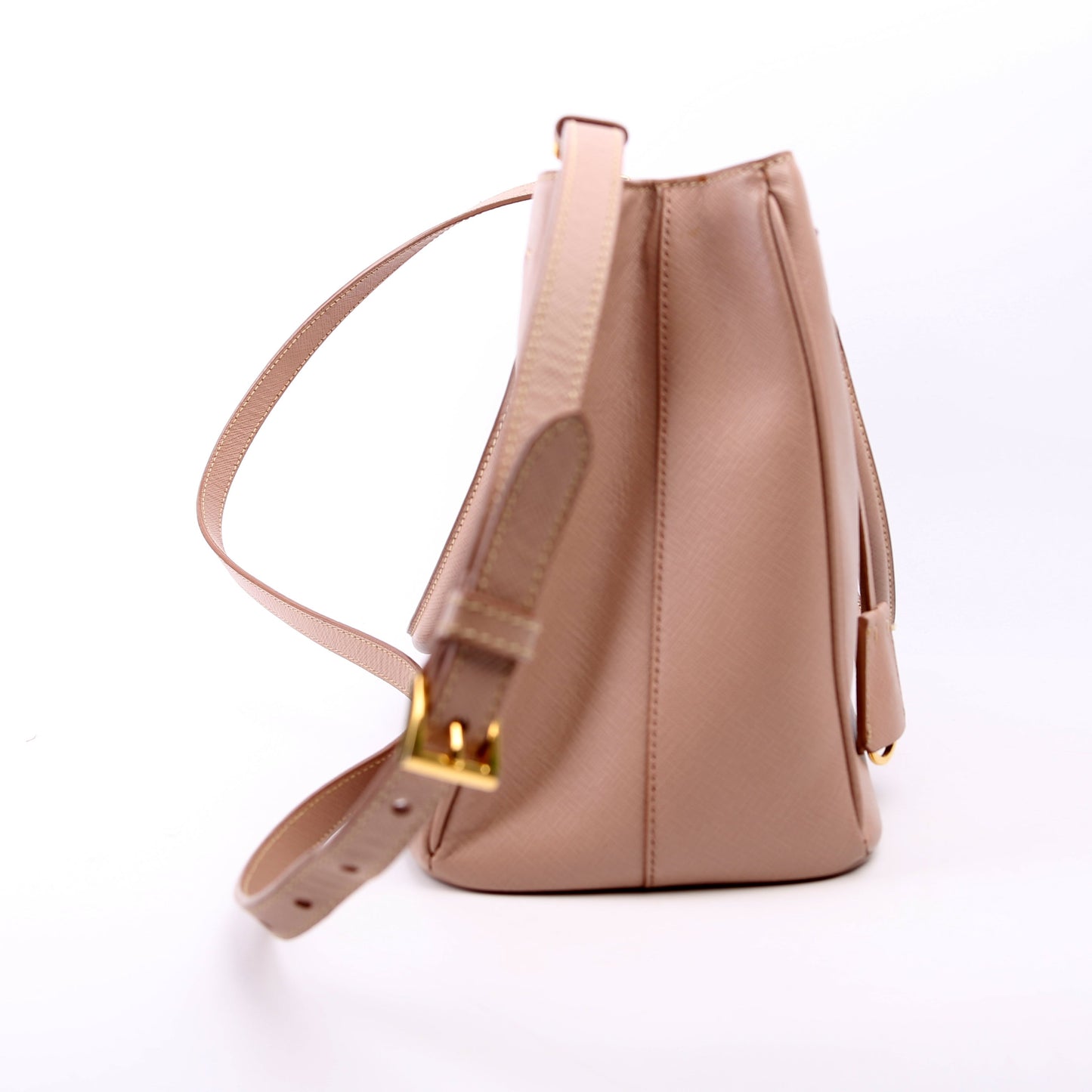 Prada Saffiano Galleria Nude Bag Small Travel Bag