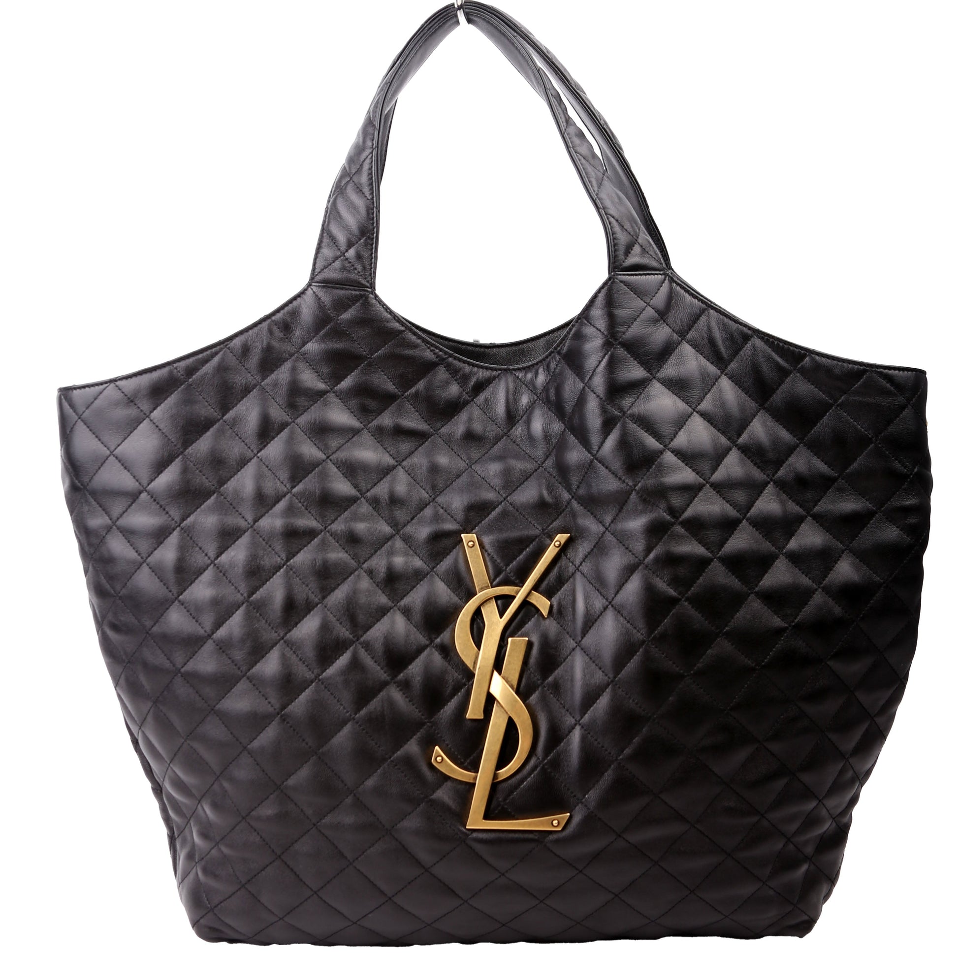 YSL Saint Laurent Icare Shopping Bag Black Maxi Tote Bag Shopping 698651 Black