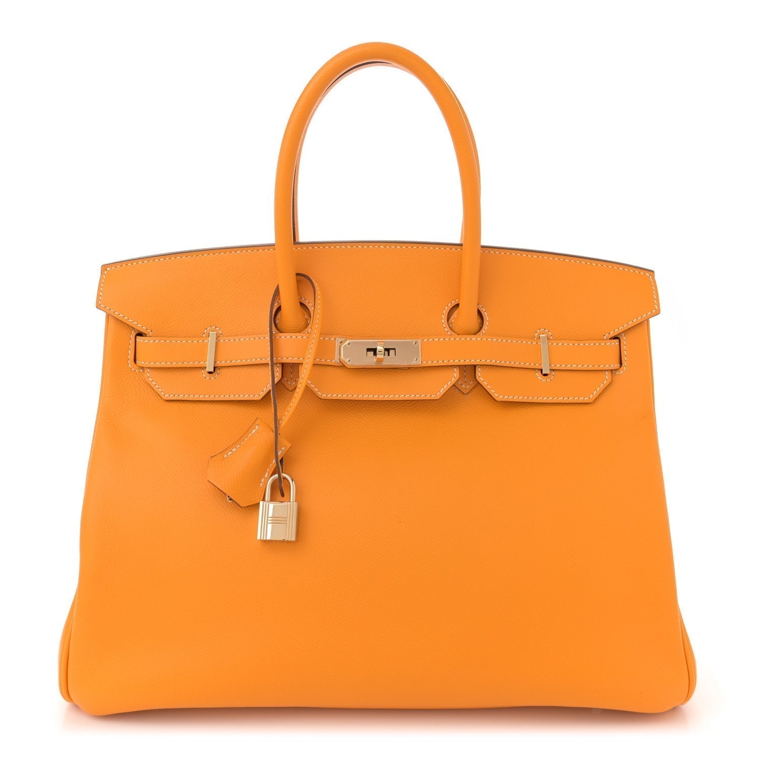 Hermes Epsom Candy Birkin Jaune Or Feu Handbag Travel Bag
